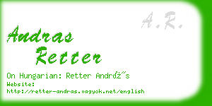 andras retter business card